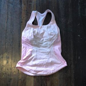 Lululemon light pink compression tank